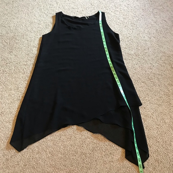 Soft Surroundings Black Asymmetrical Tank Top, EUC, M - Picture 9 of 12